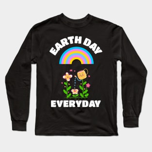 EARTH Day Celebration Cute Flowers Long Sleeve T-Shirt